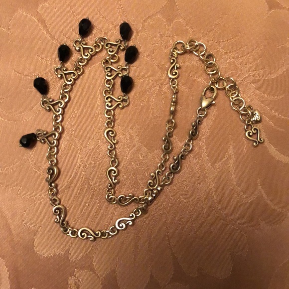 Brighton VIVALDI black crystal drop necklace - Picture 7 of 8